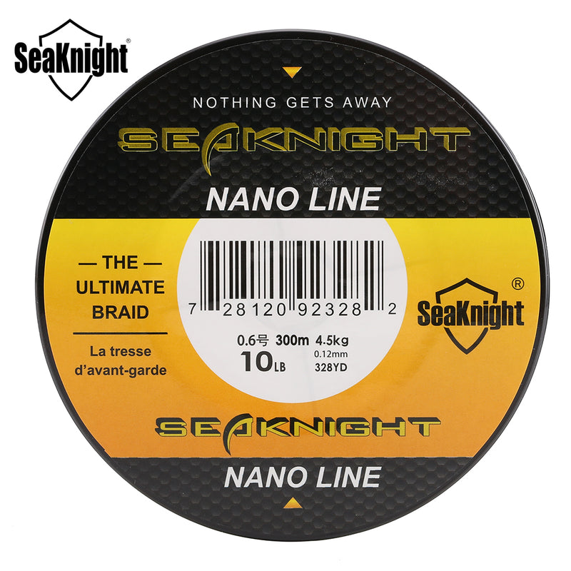 SeaKnight NANO 300M Fishing Line 4 Strands Wire Weaves PE Multifilament Braid Line 4-10LB 0.07-0.12m