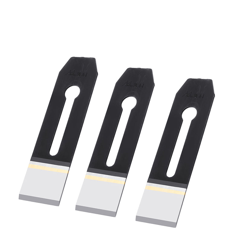 3pcs 51mm High Speed Steel Woodworking Plane Edge Blader Cutter Hand Planer Blade
