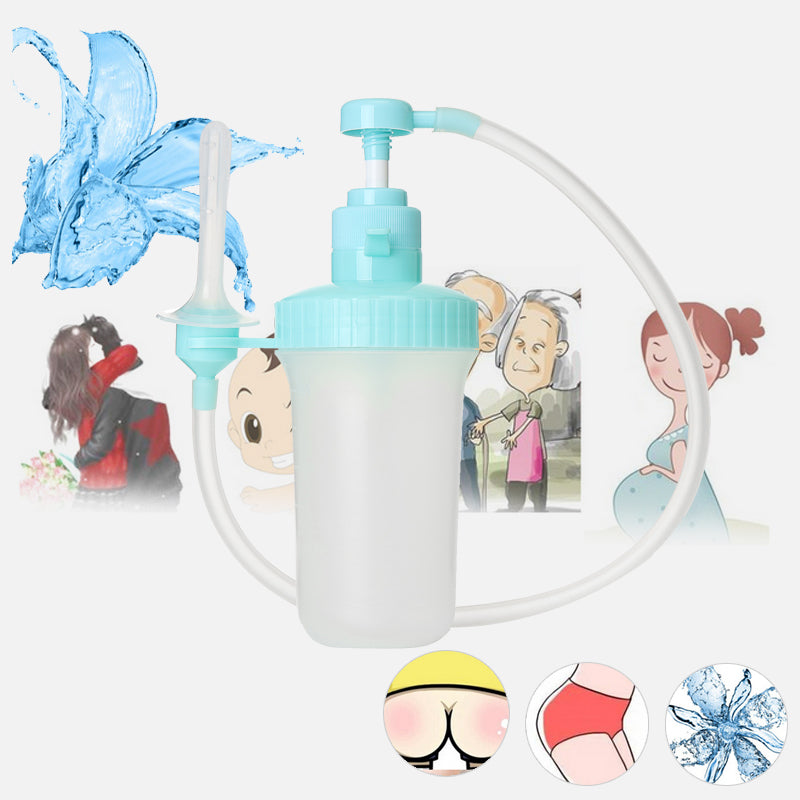 300 ML Portable Bidet Irrigator Sprayer Handy PE Toilet Bidet For Women Baby Patient