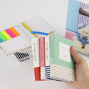 1 Pcs Creative Hardcover Notebook Sticky Notes Combination Post-it Note Pad with Ballpoint Pen