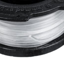 6Pcs Weed Eater String Replacement Spool Line +1pc Trimmer Cap & Spring For Black For Decker Lawnmower