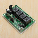 Geekcreit 12V 4CH Channel 433Mhz Wireless Remote Control Switch Transceiver