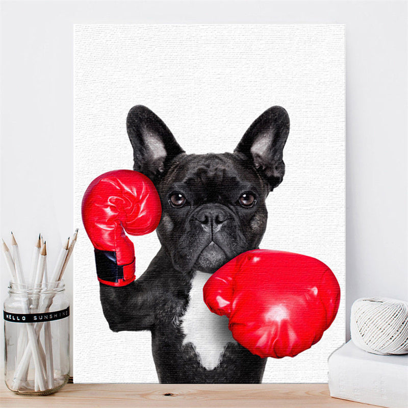 Cute Dog Art Wall Sticker Print Poster Modern Painting Decor Living Room Decor