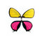 10Pcs 3D Double Pieces Colorful Butterfly Wall Sticker Fridge Magnet Home Decor Art Applique