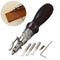Leather Craft Punch Tools Kit Stitching Carving Working Sewing Saddle Groover