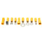 Excellway EC09 480Pcs Insulated Electrical Wire Connector Terminal Crimp Connectors Kit Box
