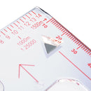 Outdooors Base Plate Ruler Map Scale Compass Scouts Camping Hiking Kit