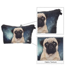 Dog 3D Printing Multi-Functional Cosmetic Bag Clutch Bag Storage Wash Bag
