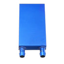 40*80 0.5mm Blue Aluminum Alloy Water Cooling Block Radiator Liquid Cooler Heat Sink Equipment