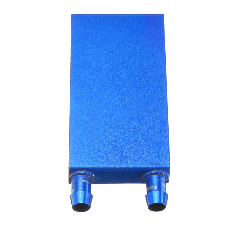 40*80 0.5mm Blue Aluminum Alloy Water Cooling Block Radiator Liquid Cooler Heat Sink Equipment