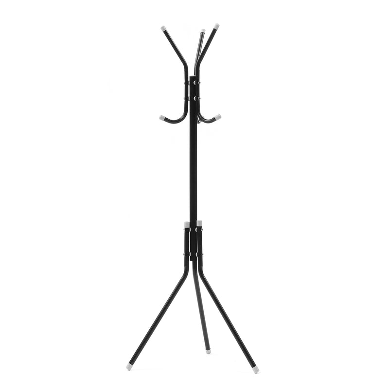 6/9 Hooks Stand Coat Rack Tree Hat Jacket Umbrella Cloth Hanger Holder Metal Storage