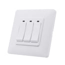 MoesHouse WS-EUY3-W EU Standard 3 Gang Smart Push Button Switch Smart Life Tuya Wireless Remote Control Work with Alexa Google Home