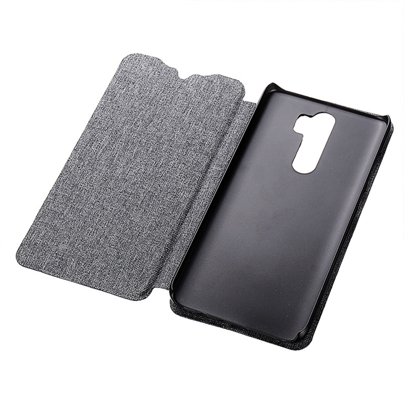 Bakeey Flip Shockproof Fabric Soft Silicone Edge Full Body Protective Case For Xiaomi Redmi Note 8 Pro