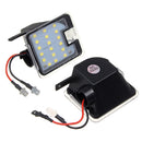 Pair LED Puddle Light Rearview Mirror Under Lamp White/Red/Blue For Ford Focus Mondeo Kuga C-Max Escape