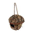 Straw Birdhouse for Parrot Hamster Small Animal's Cage Birds Breeding Bird House Home Hanging Decorations