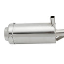 Chrome Exhaust Pipe System Muffler 4 Stroke For CFR50 Pit Bike 50cc 110cc 125cc