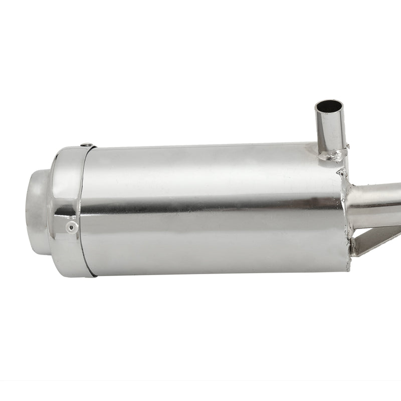 Chrome Exhaust Pipe System Muffler 4 Stroke For CFR50 Pit Bike 50cc 110cc 125cc