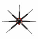 Raitool 6/8 In 1 Multi-function Screwdriver Torch Combination LED Light Screwdriver Tools