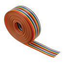 5pcs 5M 1.27mm Pitch Ribbon Cable 20P Flat Color Rainbow Ribbon Cable Wire Rainbow Cable