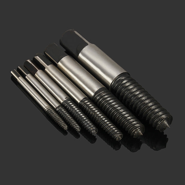 5/6pcs 4mm-25mm Damaged Nut Screw Extractor Set Bolt Stud Remover Tool Kit