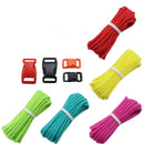 IPRee 5Pcs/set Outdoor EDC DIY Paracord Parachute Rope Cord Lanyard Survival Bracelet Knit Weaving Toos Kit With Buckle