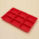 9 Cavity Rectangle Silicone Bread Cupcake Mould DIY Chocolate Soap Bakeware Tray