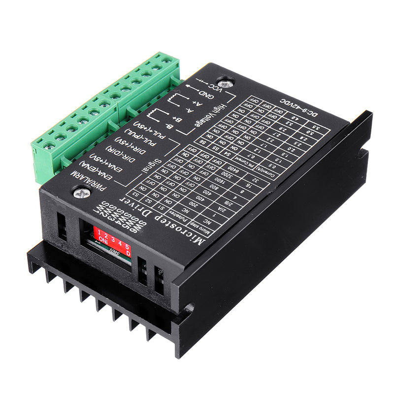 TB6600 Upgraded Stepper Motor Driver Controller for 4A 9~40V TTL 32 Micro-Step 2 or 4 Phase of 42/57 Stepper Motor 3D Printer CNC Part