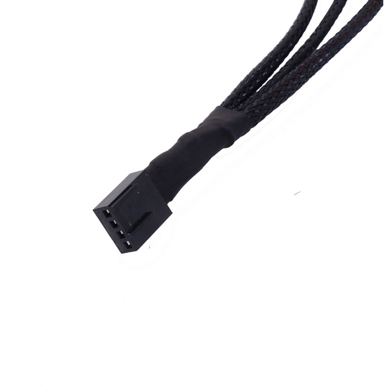 27cm 4Pin 1 to 3 4Pin Adapter Cable PWM Temperature Controlled Cooling Fan Power Adapter Extension Cable Lead Wire