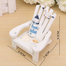Mediterranean Style Wooden Mini Chairs Desktop Ornaments Home Garden Decoration Furnishings