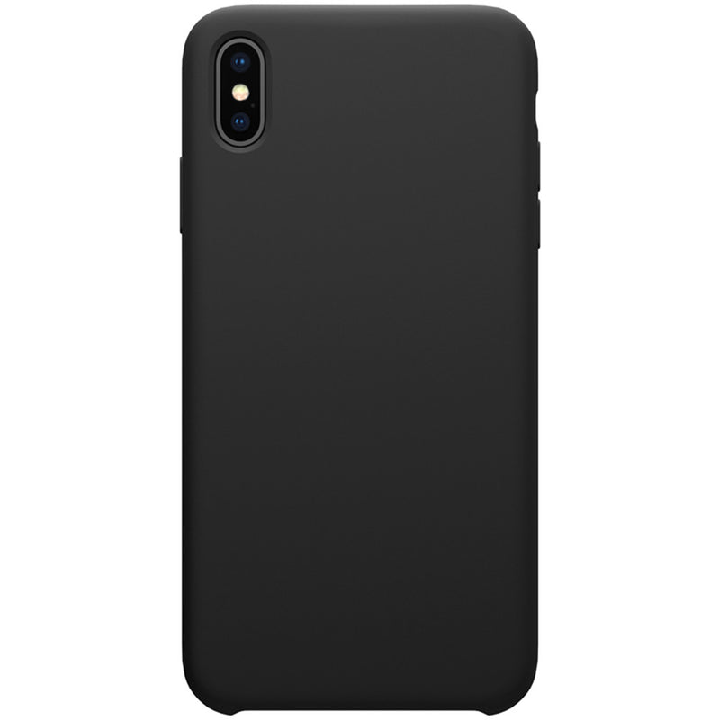 NILLKIN Smooth Shockproof Liquid Silicone Rubber Back Cover Protective Case for iPhone XS Max