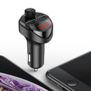 KUULAA 3.4A Dual USB LED Display bluetooth FM Transmitter Fast Charging USB Car Charger For iPhone XS 11 Pro Huawei P30 Pro Mate 30 5G Oneplus 7T Pro