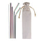 304 Stainless Steel Drinking Metal Straw Rainbow Multi-Colored Straw Reusable Drink Straw Drinks Cocktail Stirrer