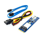 ITHOO MPCE1ST-N02 M.2 NGFF SATA to SATA 7PIN Interface SSD PCI-E Expansion Card 6Gbps for Desktop Computer