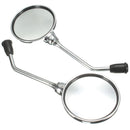 8mm Chrome Round Rear View Rear View Side Mirrors Motorcycle Dirt Bike