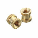 Suleve M3BN2 100pcs M3x5x5mm Metric Threaded Brass Knurl Round Insert Nuts