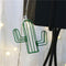 1.5M 3M Battery Powered Ins Popular Green Metal Hollow Cactus LED String Light for Room Festival Decoration