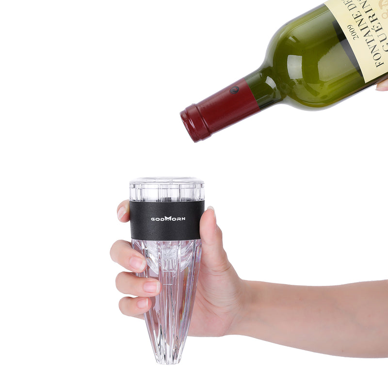 Godmorn Wine Aerator Decanter with Base for Red Wine Gift Magic Wine Decanter