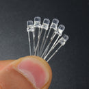750Pcs 3mm Diodes LED Light Yellow Red Blue Green White Assortment DIY Kit