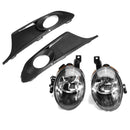 Pair Car Front Bumper Fog Lights Assembly with 9006 Bulbs For VW Jetta MK6 2011-2014