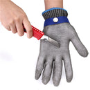 Metal Mesh Butcher Glove Grade 5 Safety Cut Proof Stab Resistant Stainless Steel 23x9.5cm