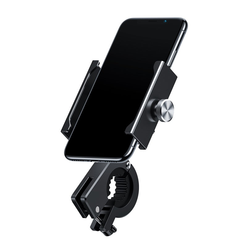 Baseus Aviation Alloy Bicycle Motorcycle Scooter Handlebar Rear View Mirror Phone Holder 360 Rotation For 4.7-6.5 Inches Smart Phone
