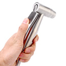 4Pcs Stainless Steel Portable Bidet Shattaf Douche Spray Hold Toilet Shower Head Hose Set