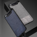 Bakeey Anti-Fingerprint Canvas Splice Soft TPU Border Protective Case for Samsung Galaxy A80 2019