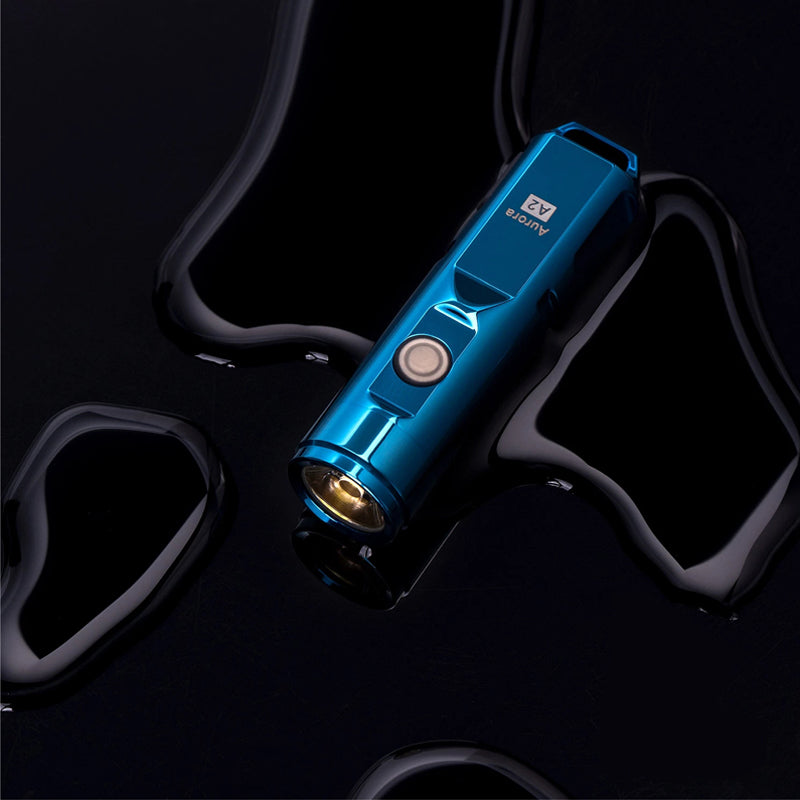 RovyVon Aurora A2x Nichia 219C 450Lumens Stainless Steel USB Rechargeable EDC Flashlight IP65 Waterproof LED Keychain