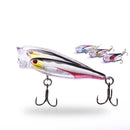 LEO 1PC 7.5CM 12G Popper Fishing Lure 3 Colors Hard Baits Fishing Lure Tackle