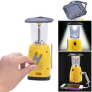 8LED 60LM Emergency Solar Dynamo Lantern Hand-Cranking Light AM FM Radio Function