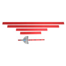 400-1200mm Red Aluminum Alloy 45 Type T-Track Woodworking T-slot Miter Track/Table Saw Router Miter Gauge