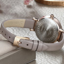 IBSO S8688L Ultra Thin Ladies Wrist Watch Crystal Elegant Design Leather Strap Quartz Watch