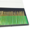 30pcs 3mm Titanium Diamond Grinding Head Grinder Drill Bit Abrasive Tool For Rotary Tool