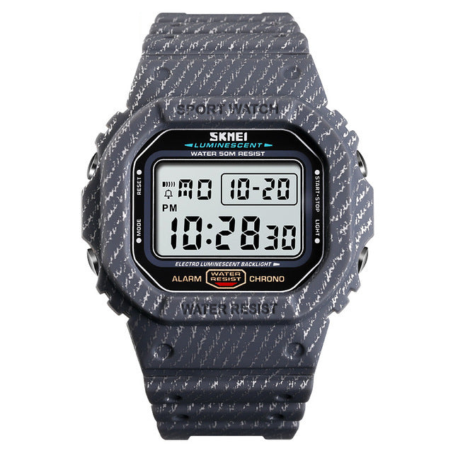 SKMEI 1471 Military Stopwatch Alarm Waterproof Sports Shockproof Digital Watch Men Watch